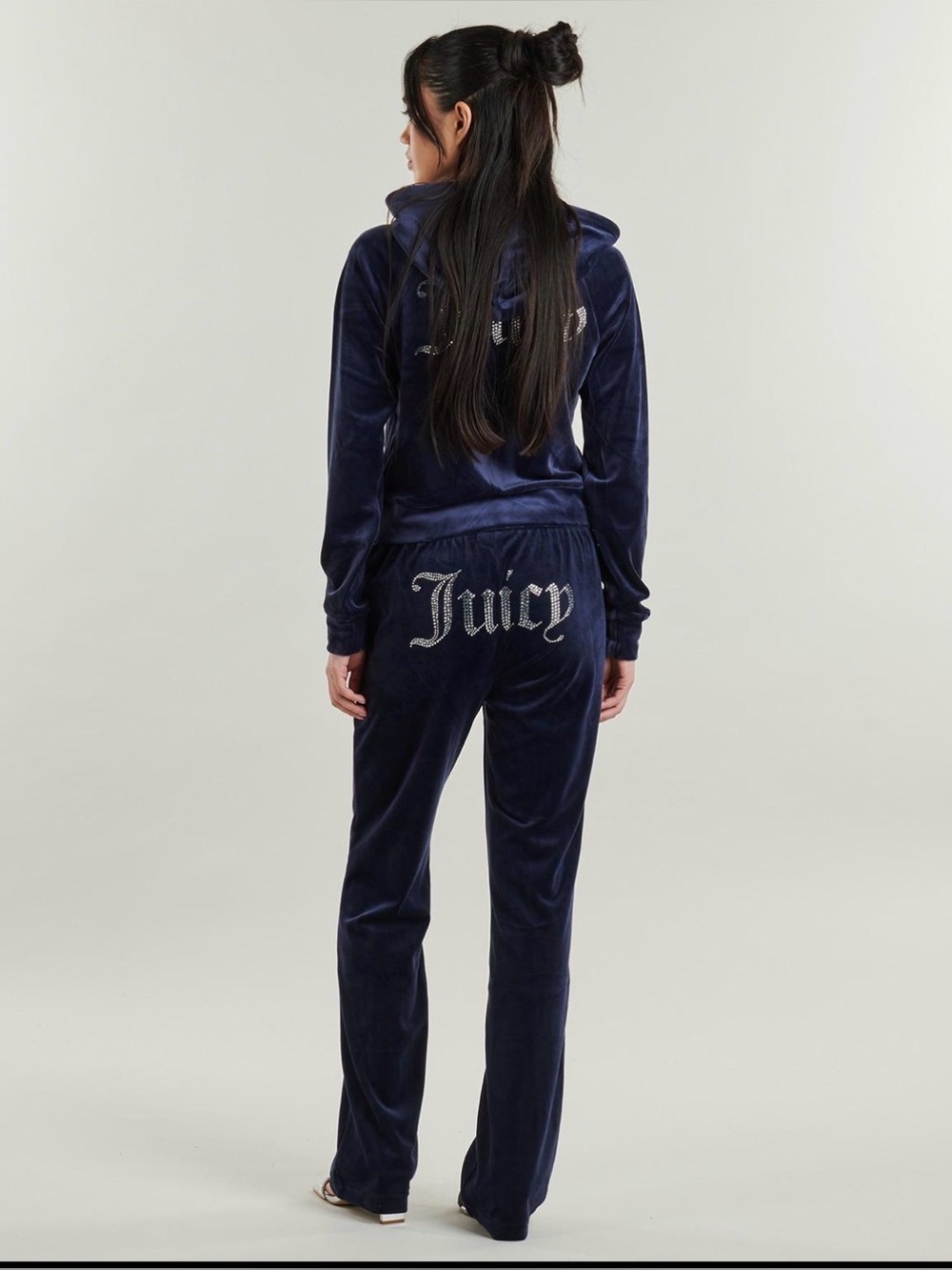 Juicy Couture Navy Velour Pants Y2K Size S NWT